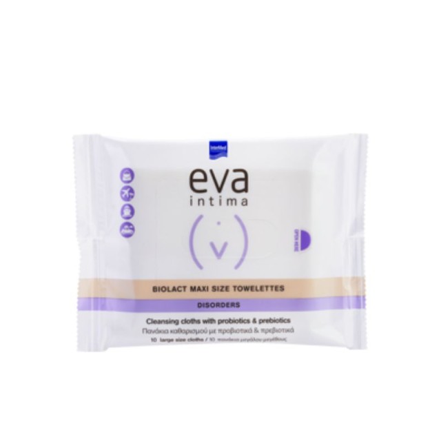 Intermed Eva Intima Biolact Maxi Size Towelettes 10 Τεμ