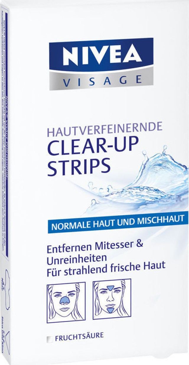 Nivea Clear-Up Strips Ταινίες Καθαρισμού για Μαύρα Στίγματα 6 τμχ