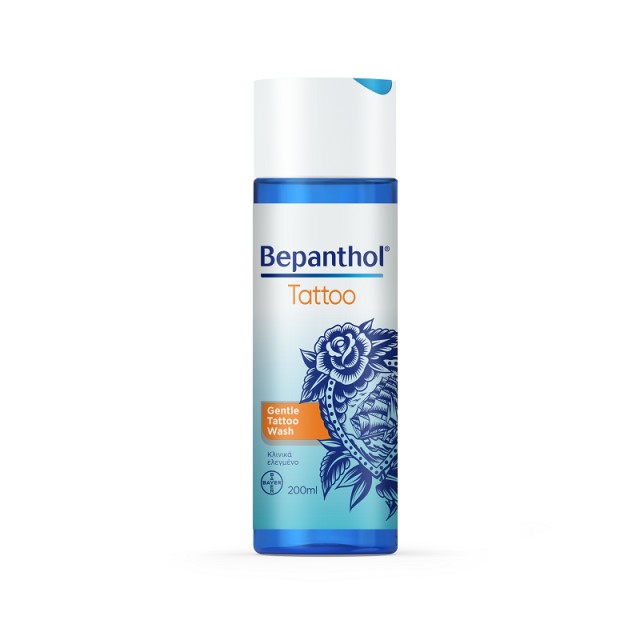 Bepanthol Gentle Tattoo Wash Απαλός Καθαρισμός για Δέρμα με Τατουάζ 200ml