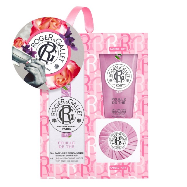 Roger&Gallet Promo Pack Feuille de The Eau Parfumee Bienfaisante 100ml & Feuille de The Savon Bienfaisant 50gr & Feuille de The Gel Douche Bienfaisant 50ml