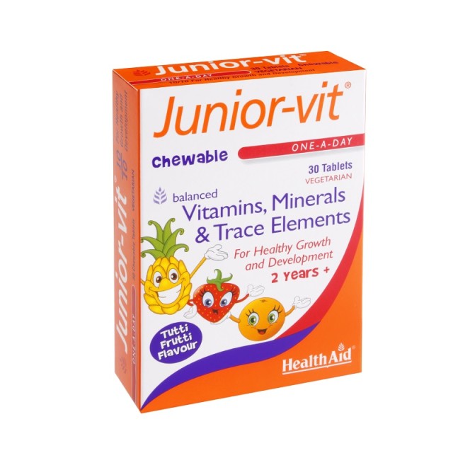 Health Aid Junior-Vit 30 μασώμενες ταμπλέτες