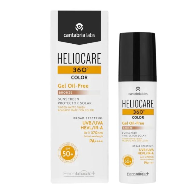 Heliocare 360 Color Gel Oil-Free Αντηλιακό Gel για το Σώμα SPF50 με Χρώμα Bronze 50ml