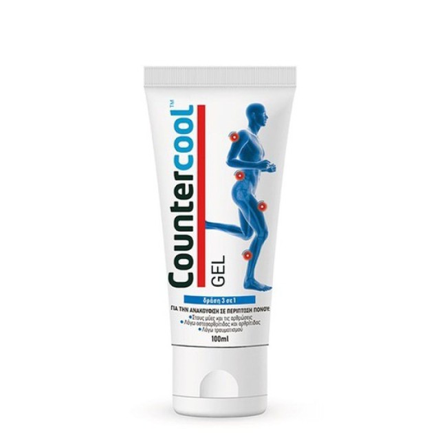 Bausch Health Counter Cool Gel Τζελ Ανακούφισης Για Πόνους Σε Μύες & Αρθρώσεις 100ml