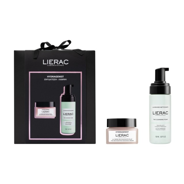 Lierac Xmas Promo Pack Hydragenist The Rehydrating Radiance Cream 50ml & The Cleansing Foam 150ml