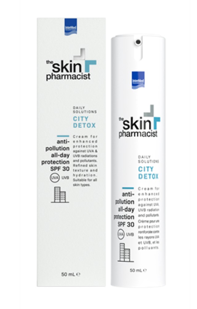 INTERMED SKIN PHARMACIST CITY DETOX anti-pollution all day protection cream SPF30 50ml