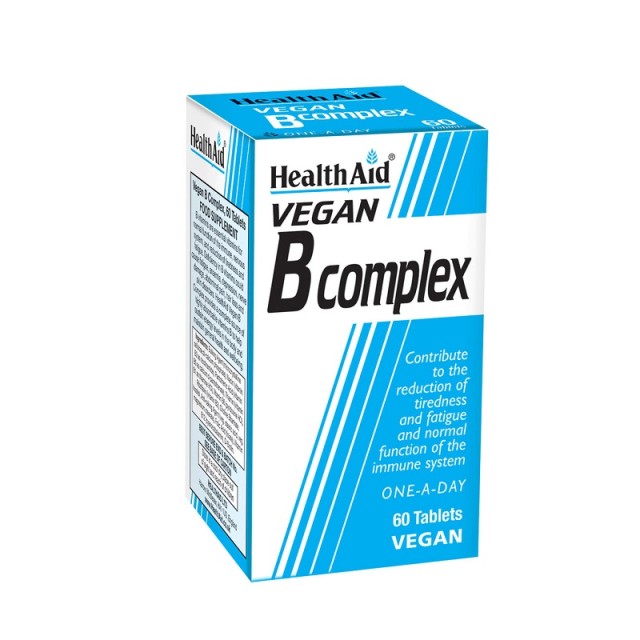 Health Aid Vegan B-Complex Συμπλήρωμα Διατροφής με Σύμπλεγμα Βιταμινών Β 60 ταμπλέτες