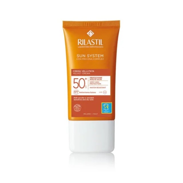 Rilastil Sun System Ppt Velvet Cream Spf Αντιλιακη Κρεμα Προσωπου  50+ 50ml