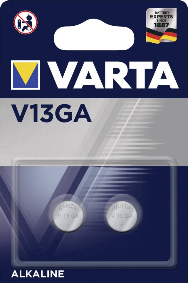 Varta V13ga/LR44 Μπαταρίες Λιθίου 2 Τμχ