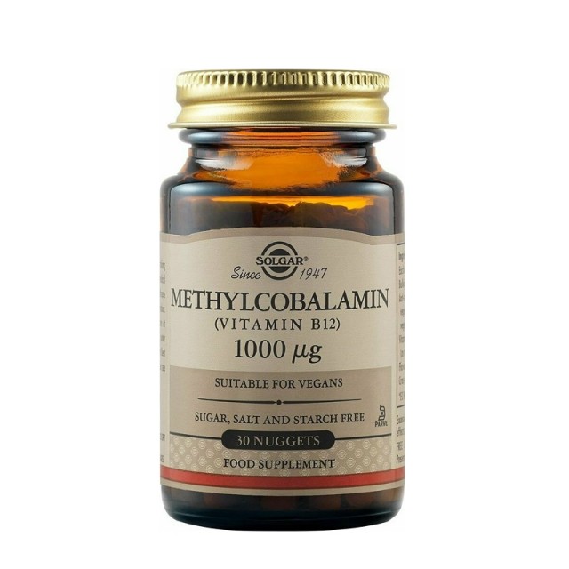 Solgar Methylcobalamin Vitamin B12 30 υπογλώσσια δισκία