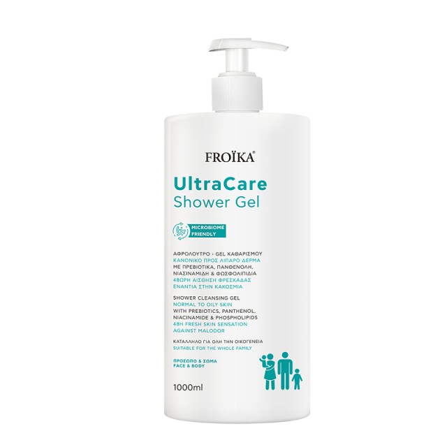 Froika UltraCare Shower Gel Αφρίζον Τζελ Καθαρισμού 1000ml