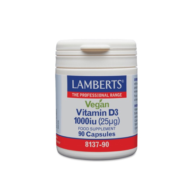 Lamberts Vegan Vitamin D3 1000iu (25mg) 90 κάψουλες