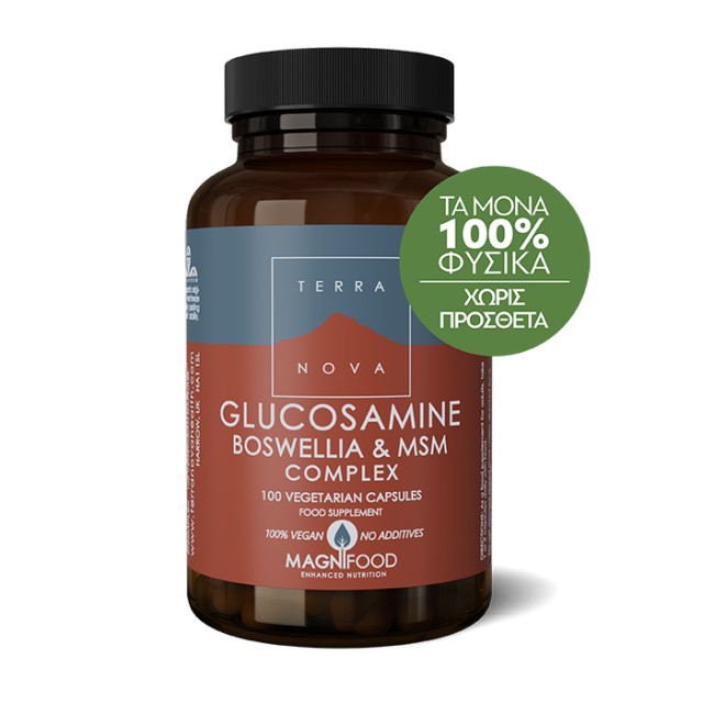 TERRANOVA Glucosamine, Boswellia & ΜSM Complex - Joint Support 100caps