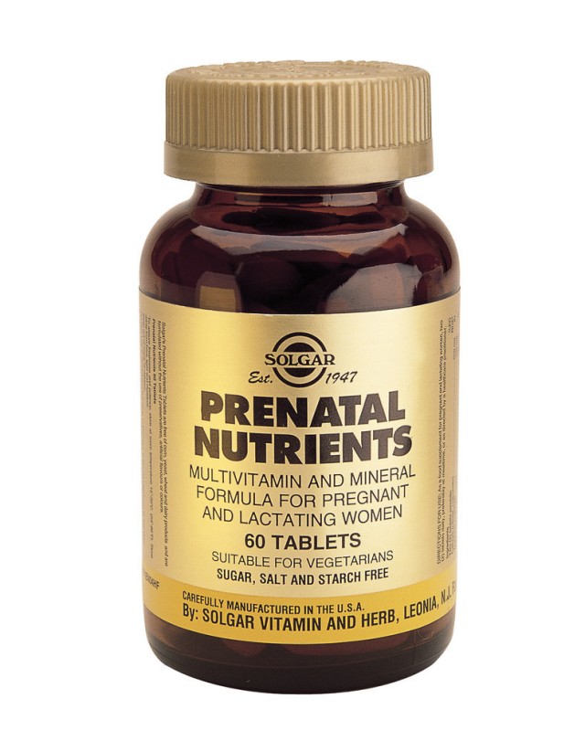 SOLGAR PRENATAL NUTRIENTS tabs  60s