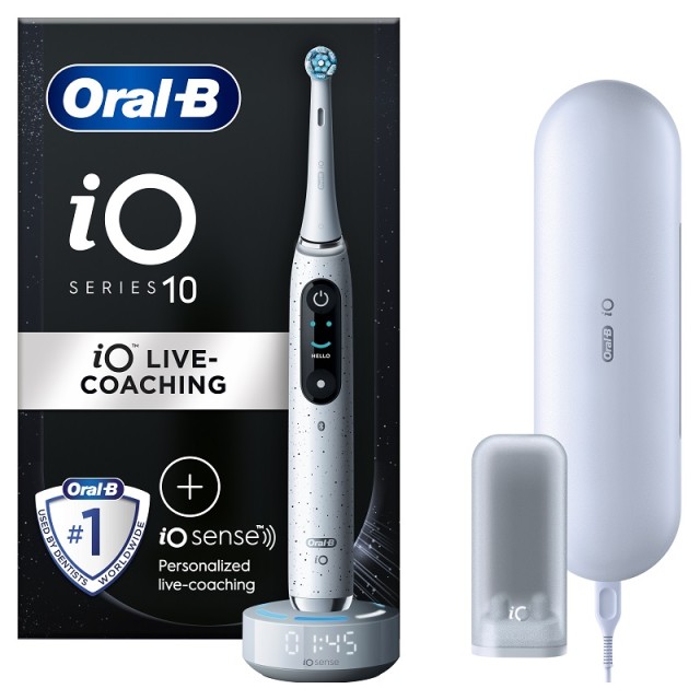 Oral-B iO Series 10 Hλεκτρική Οδοντόβουρτσα Magnetic White Stardust 1 τεμ.