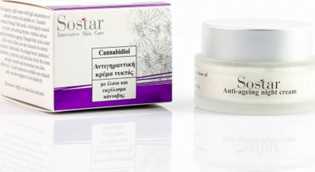 Sostar Cannabidiol Αντιγηραντική Κρέμα Νυκτός 50ml