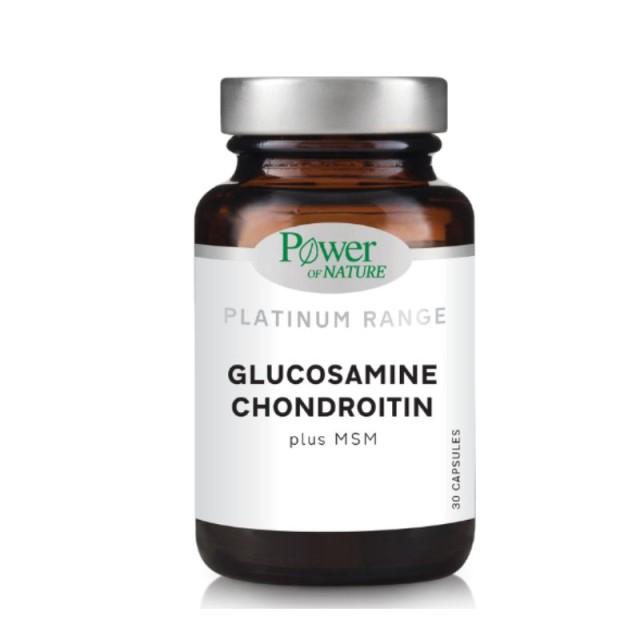 Power Of Nature Glucosamine - Chondroitin + MSM για την Υγεία των Αρθρώσεων 30 κάψουλες