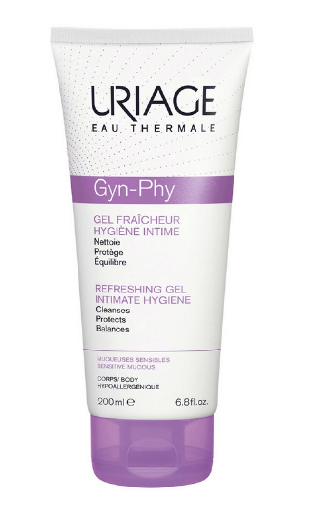 Uriage Gyn-Phy Gel Fraicheur Hygiene Intime Αναζωογονητικό Gel Καθαρισμού 200ml