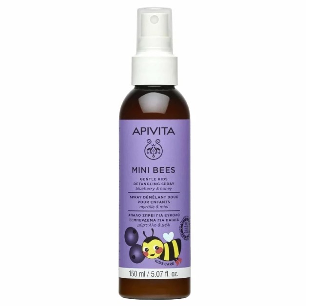 Apivita Mini Bees Gentle Kids Detangling Spray με Μύρτιλλο και Μέλι 150ml