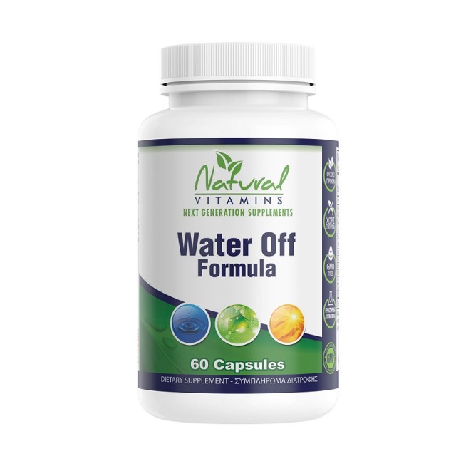 Natural Vitamins Water Off Formula, Διουρητική Φόρμουλα 60 κάψουλες