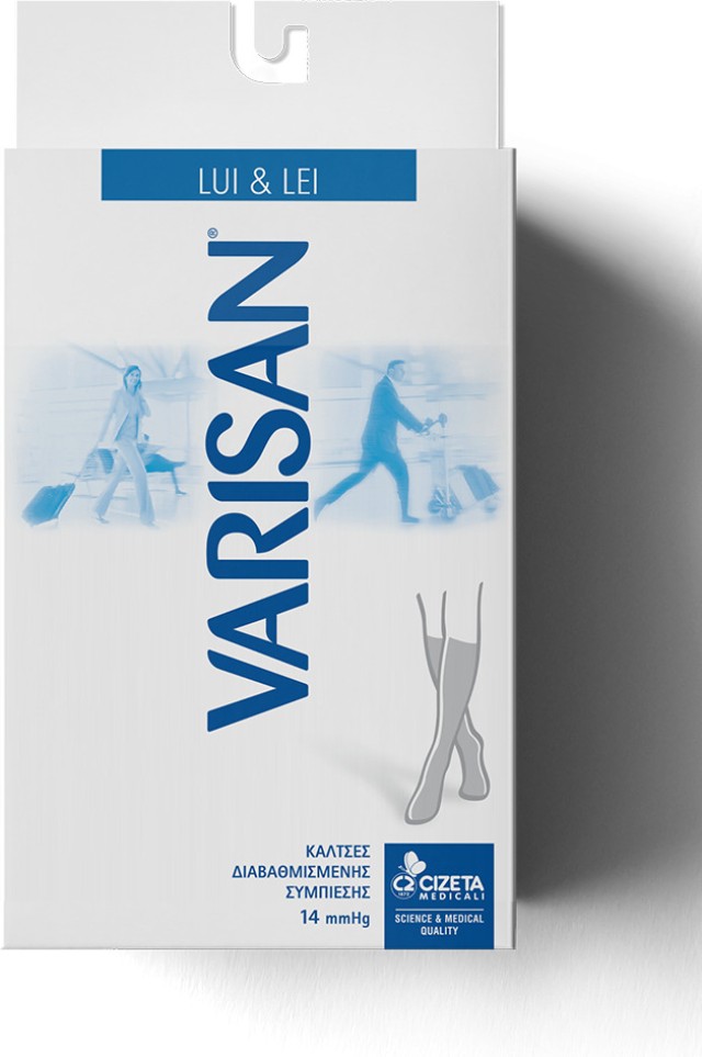 Varisan Lui 862 Κάλτσες Διαβαθμισμένης Συμπίεσης 18 mmHg Nero No3(41-42)