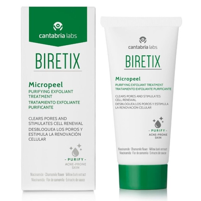 Biretix Micropeel Απολεπιστική Κρέμα για Δέρμα με Ατέλειες 50 ml