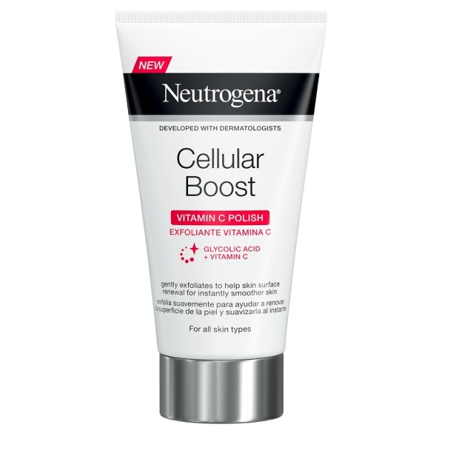 Neutrogena Cellular Boost Κρέμα Απολέπισης Προσώπου με Βιταμίνη C  75ml