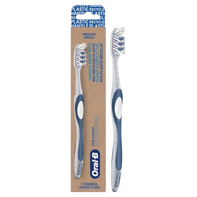 Oral-B Pro Expert Extra Clean Eco Edition Medium Οδοντόβουρτσα Μέτριας Σκληρότητας 1τμχ