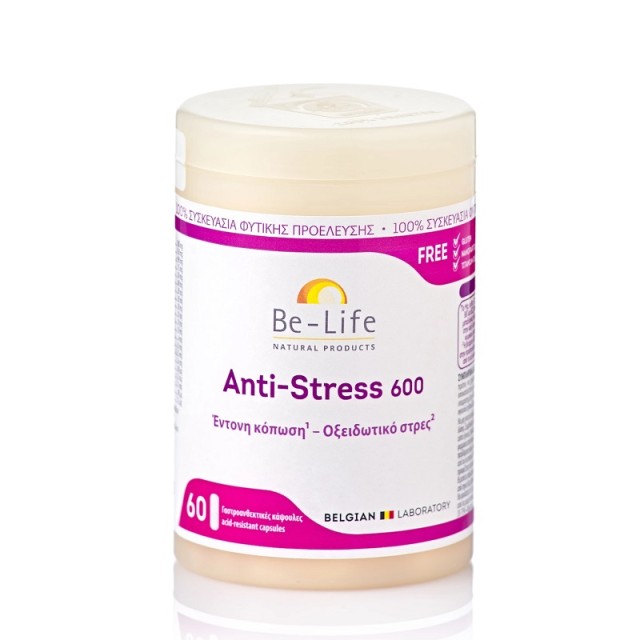 Be-Life Anti-Stress 600 Συμπλήρωμα για το Άγχος 60 κάψουλες