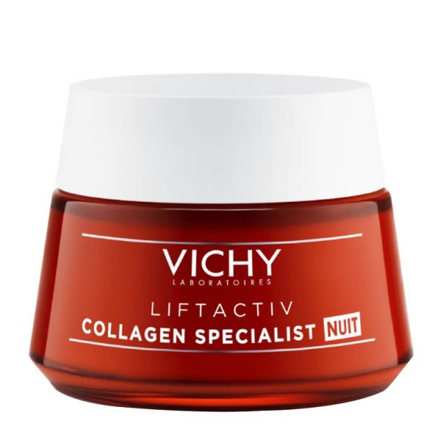 Vichy Liftactiv Collagen Specialist Κρέμα Προσώπου Νυκτός για Αντιγήρανση, Σύσφιξη & Ανάπλαση 50ml