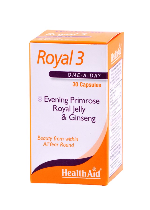 HEALTH AID  Royal +3™ (Royal Jelly + E.P.O. + Korean Ginseng) 30caps