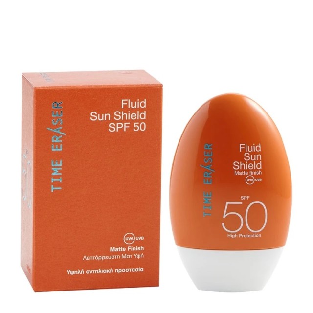 Medisei Time Eraser Fluid Sun Shield SPF50 Αντηλιακό Γαλάκτωμα Προσώπου με Λεπτόρρευστη Υφή 50ml