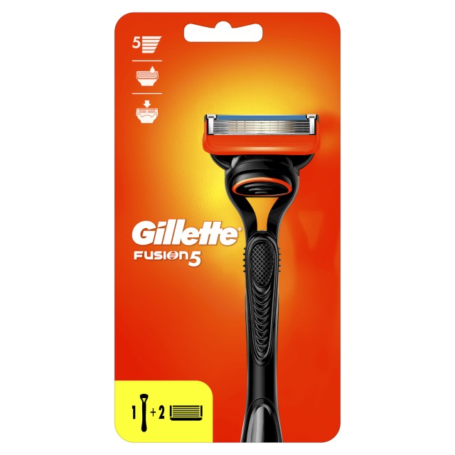 Gillette Fusion5 Ξυριστική Μηχανή Με 2 Ανταλλακτικές Κεφαλές