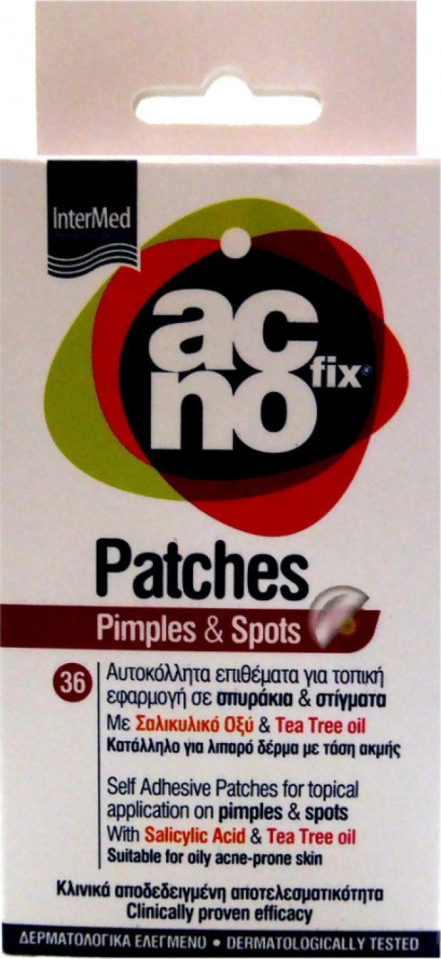 Acnofix Patches for Pimples & Spots Αυτοκόλλητα Επιθέματα για Τοπική Εφαρμογή σε Σπυράκια & Στίγματα 36τμχ