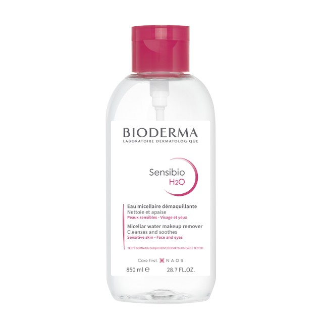 Bioderma Sensibio H2O Διάλυμα Καθαρισμού με Αντίστροφη Αντλία 850ml