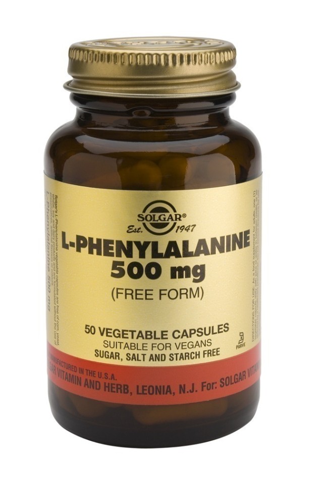 SOLGAR L-PHENYLALANINE 500mg veg.caps 50s