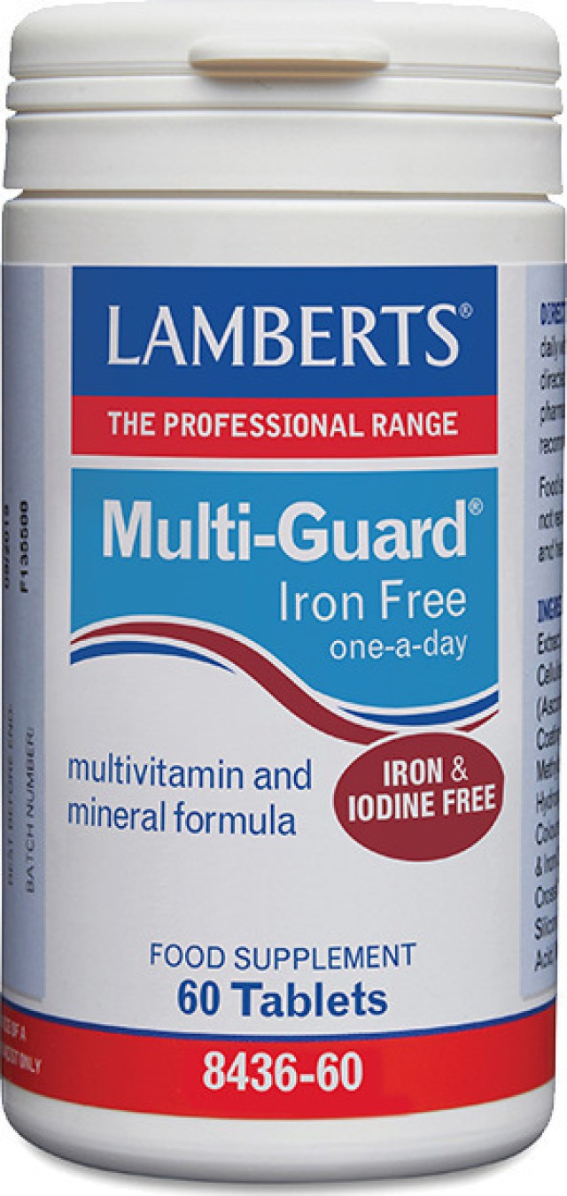 Lamberts Multi Guard Iron Free - Πολυβιταμίνη, 60tabs