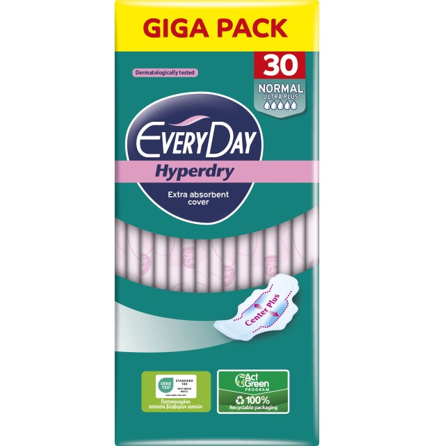 EveryDay Σερβιέτες Hyperdry Normal Ultra Plus GIGA PACK 30τμχ