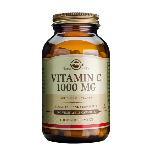 Solgar Vitamin C 1000mg 100 φυτικές κάψουλες