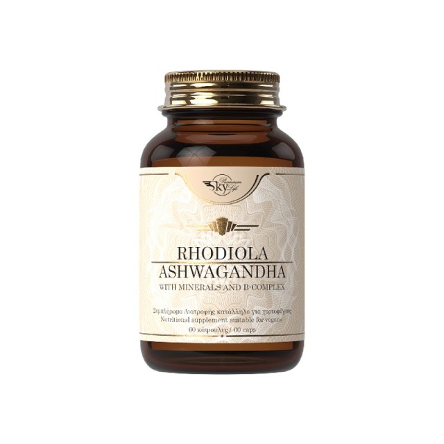 Sky Premium Life Rhodiola Ashwagandha 60 κάψουλες