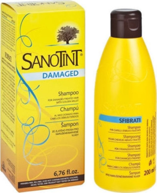 Sanotint SFIBRATI Shampoo Για βαμμένα, ταλαιπωρημένα ευάισθητα μαλλιά PH 5.5 200ml