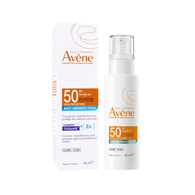 Avene Anti-Imperfection Fluid SPF50 Αντηλιακό Προσώπου Χωρίς Άρωμα 40ml