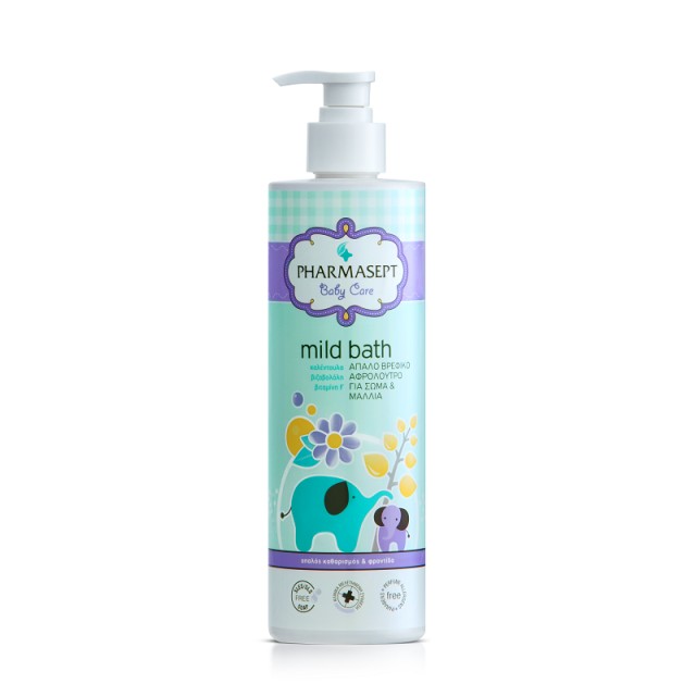 Pharmasept Baby Care Mild Bath Απαλό Παιδικό Αφρόλουτρο Για Σώμα και Μαλλιά 500ml