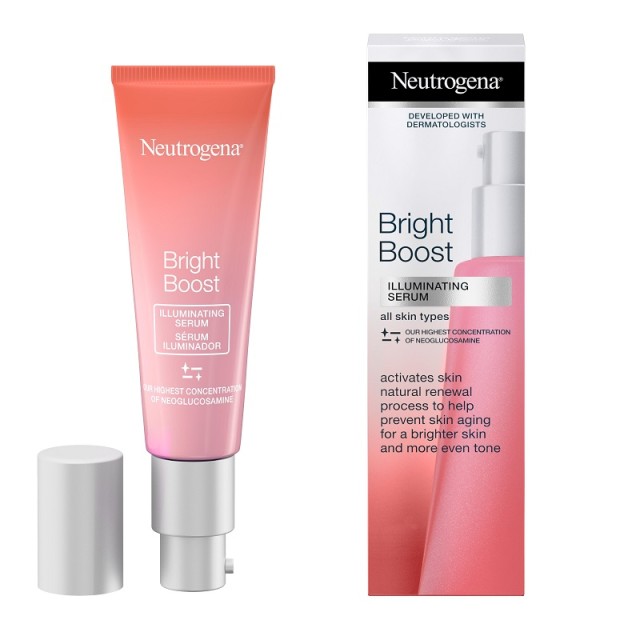 Neutrogena Bright Boost Serum Ορός Προσώπου Λάμψης και Αντιγήρανσης για Όλους τους Τύπους Επιδερμίδας 30ml