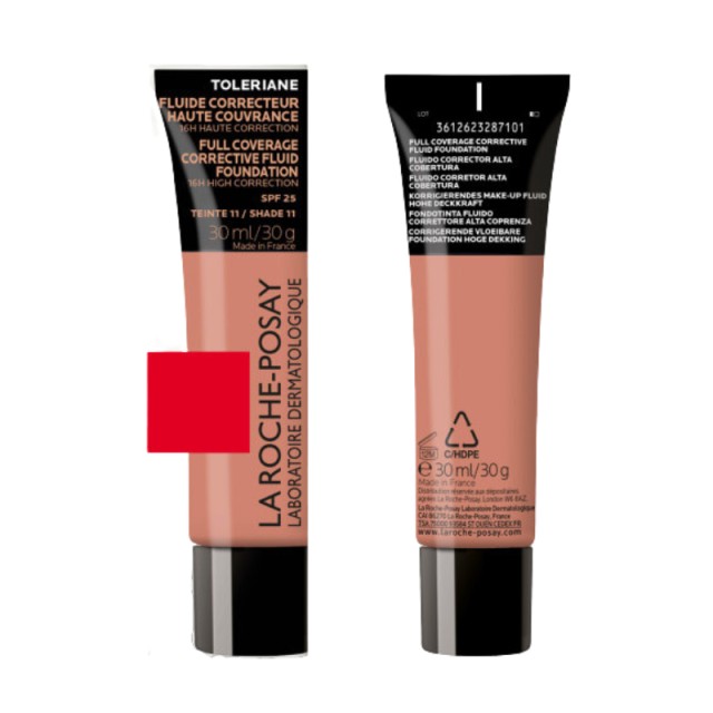 La Roche-Posay Toleriane Full Coverage Corrective Fluid Foundation No.11 για Άμεση & Πολύ Υψηλή Κάλυψη 30ml