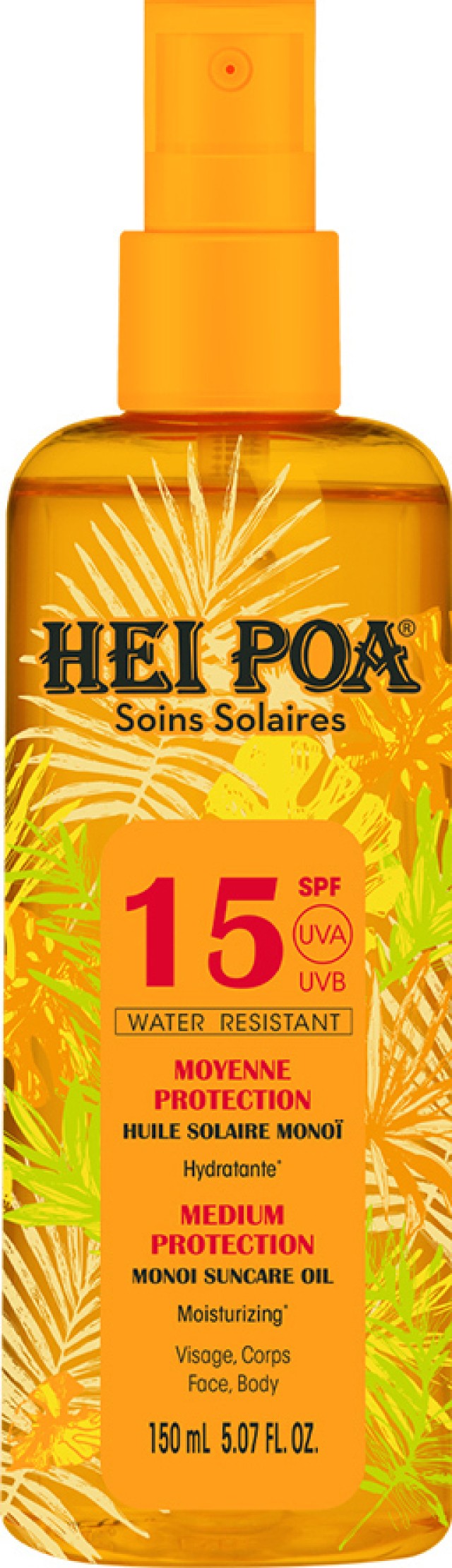 Hei Poa Monoi Oil SPF15 Tiare Αντηλιακό Λάδι Σώματος 150ml