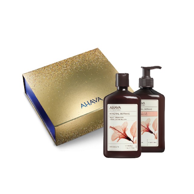 Ahava Xmas Promo Pack Mineral Botanic Duo Κρεμώδες Αφρόλουτρο 500ml & Πλούσια Λοσιόν Σώματος για το Ξηρό Δέρμα 500ml