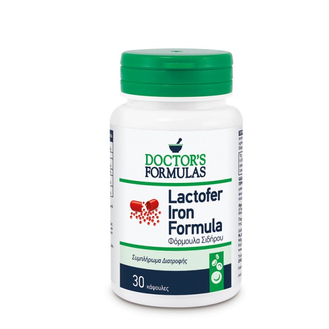 Doctors Formulas Lactofer Iron Formula Φόρμουλα Σιδήρου 30 κάψουλες