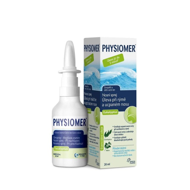 Physiomer Hypertonic Eucalyptus Υπέρτονο Ρινικό Spray Pocket 20ml