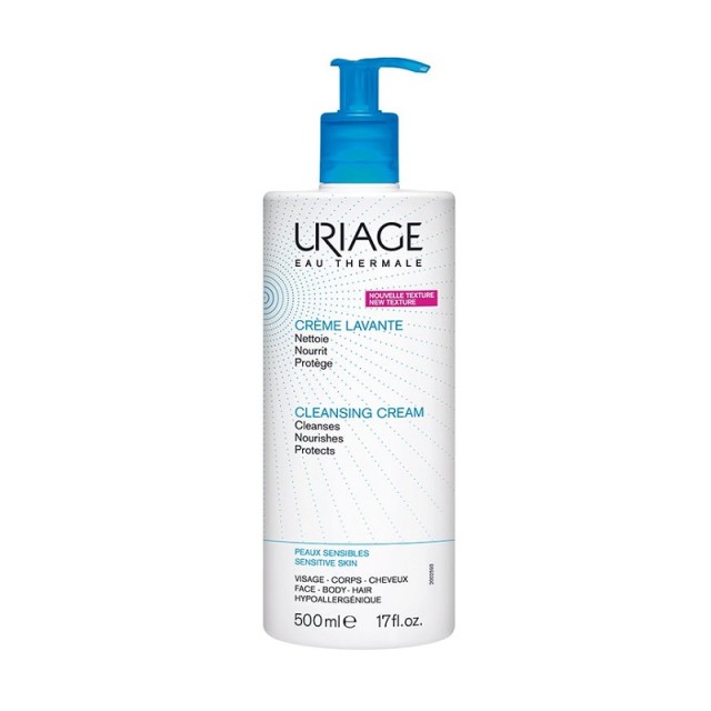 Uriage Cleansing Cream Κρέμα Καθαρισμού για Ευαίσθητες Επιδερμίδες 500ml