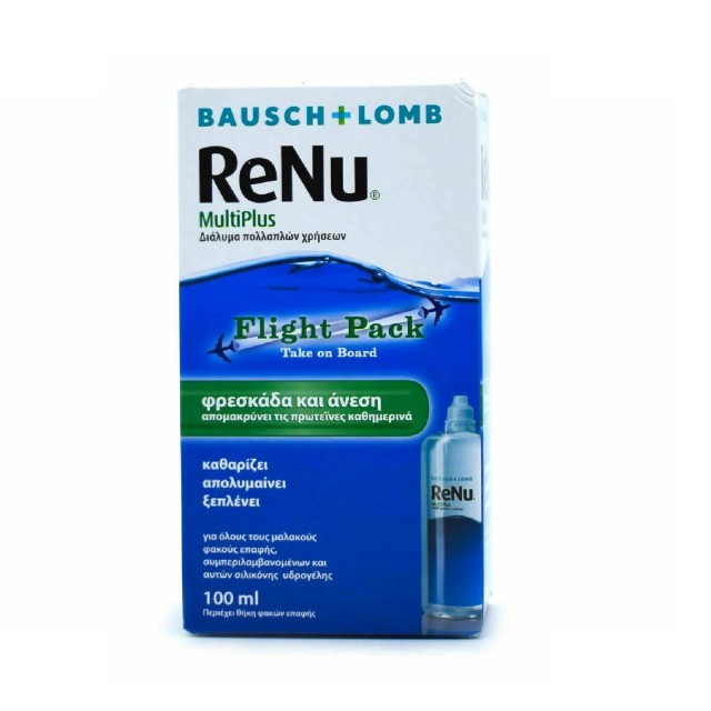 Bausch & Lomb ReNu MultiPlus Flight Pack Υγρό Φακών Επαφής 100ml